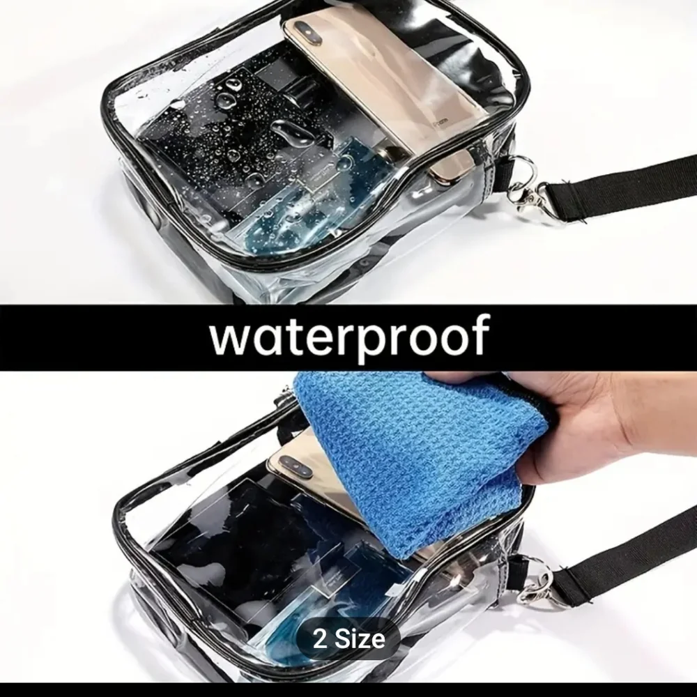 Clear See‎ Thru Stadium Concert Work Crossbody Bag Waterproof
